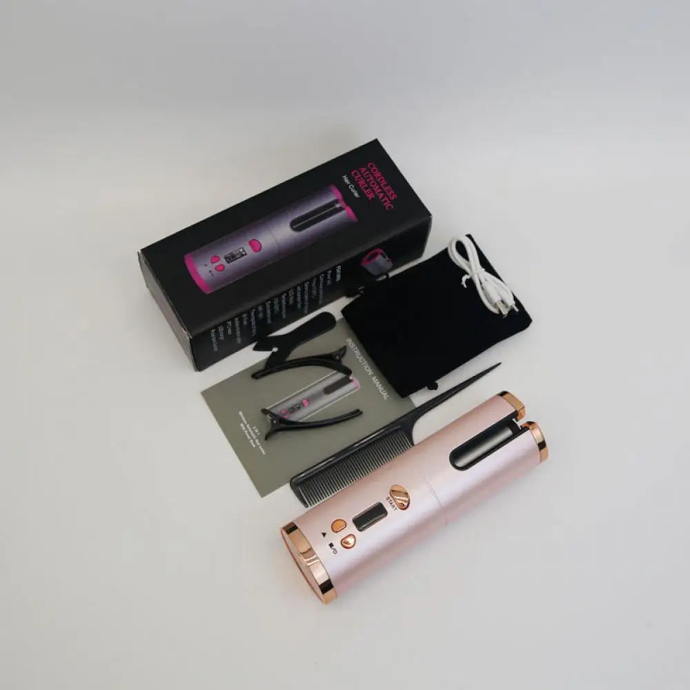 Automatic Hair Curler Cordless Anti-Tangle Ceramic Coating