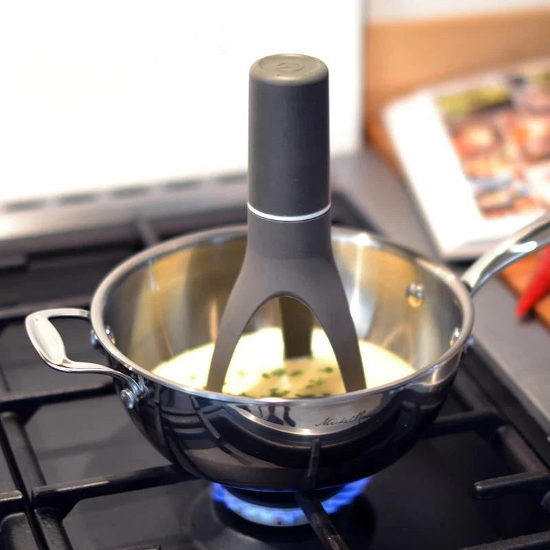 Automatic Pan Stirrer Hands-Free Adjustable Speed Stainless Steel Arms