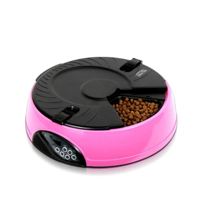 Automatic Pet Feeder 6-Meal Programmable & Voice Message