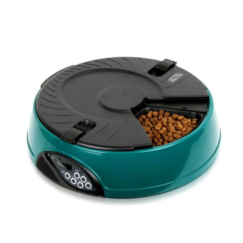Automatic Pet Feeder 6-Meal Programmable & Voice Message