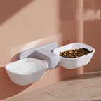 Automatic Pet Feeder Adjustable Height Lightweight Plastic