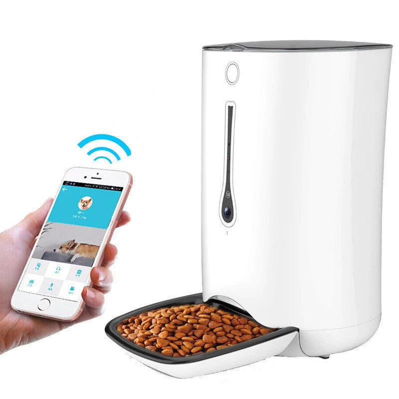 Automatic Pet Feeder App-Controlled 6L Capacity Battery Backup