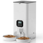 Automatic Pet Feeder Double-Meal Stainless Steel Tray