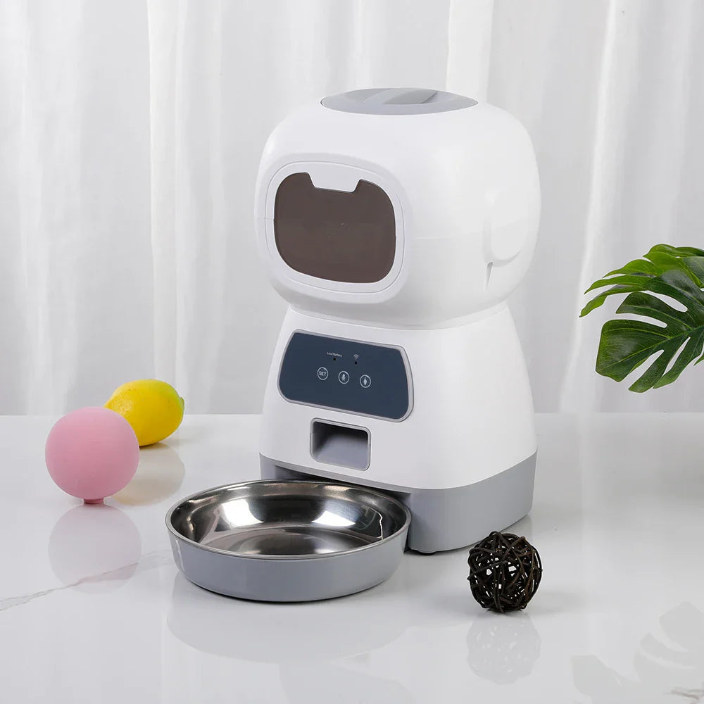 Automatic Pet Feeder Programmable 3.5L Voice Recorder