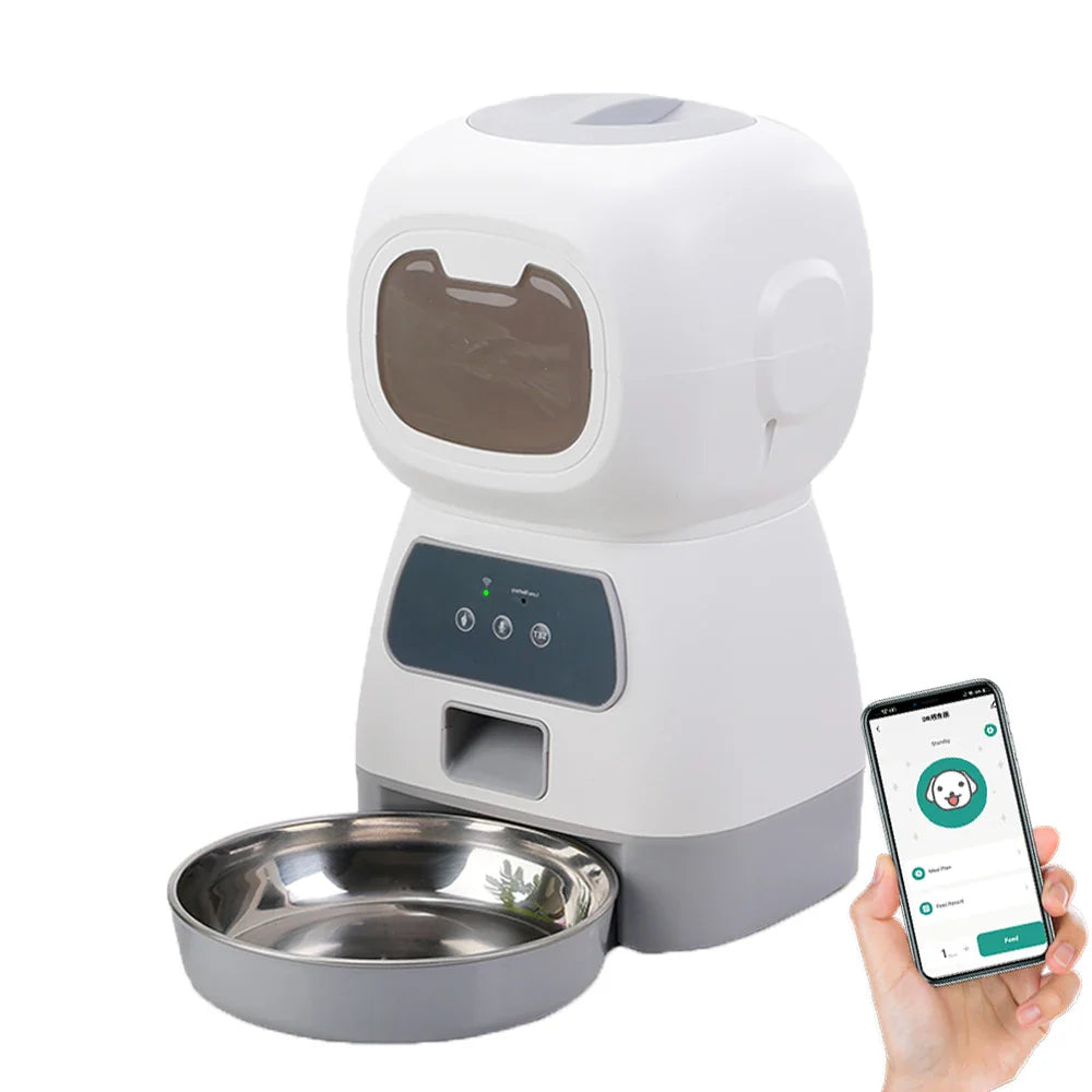 Automatic Pet Feeder Programmable 3.5L Voice Recorder