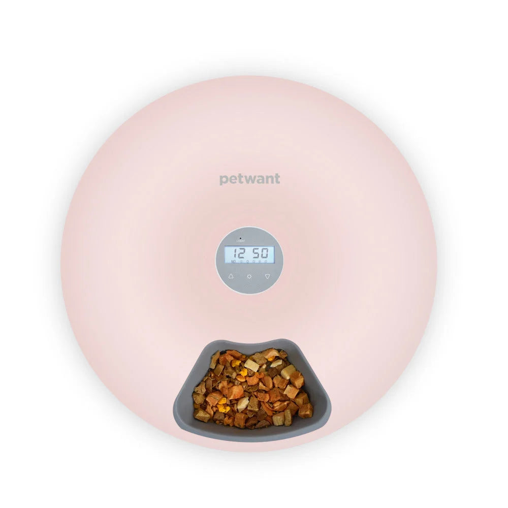 Automatic Pet Feeder Programmable 6-Meal USB & Battery