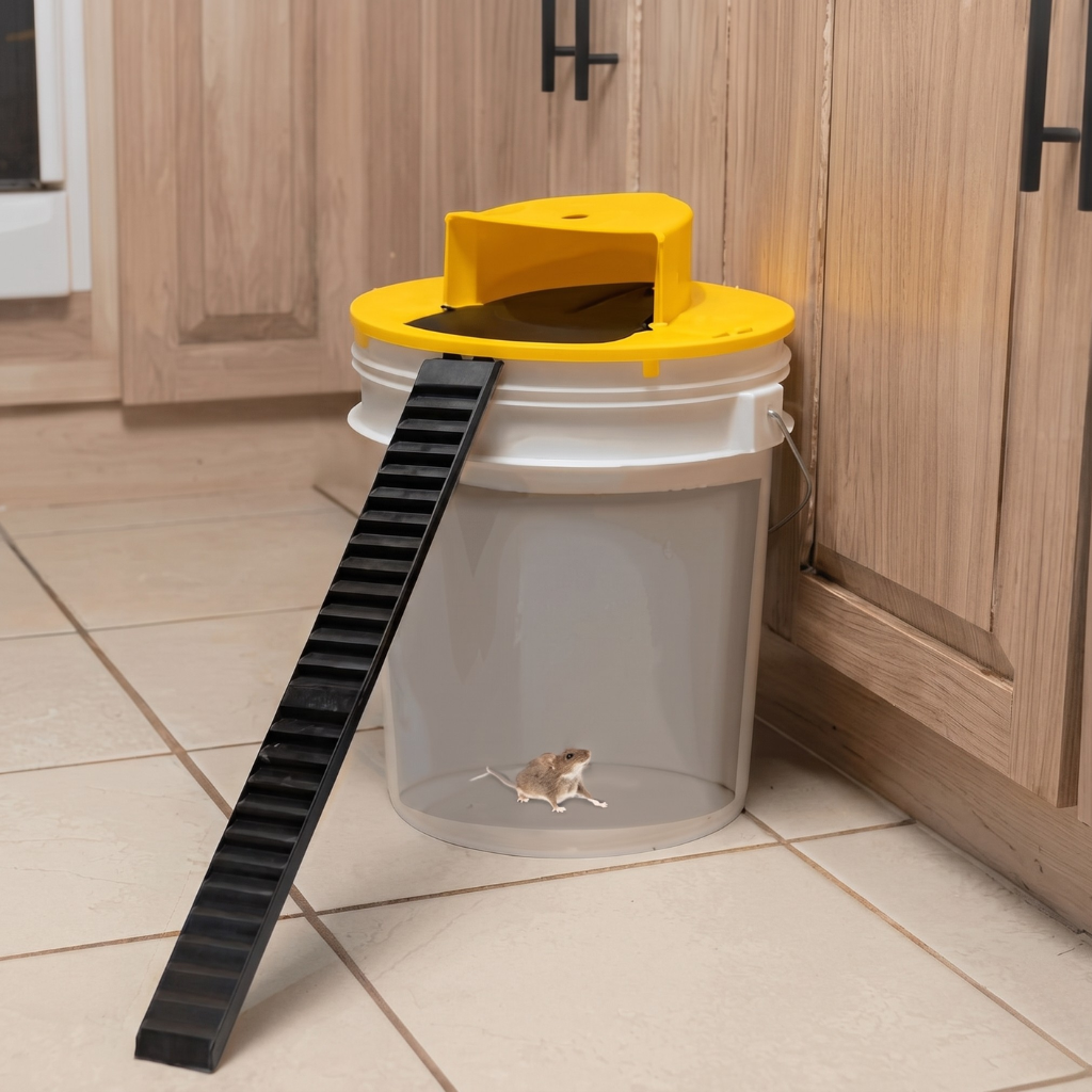 Automatic Reusable Non-Toxic Mouse Trap (Fits 5-Gallon Bucket)