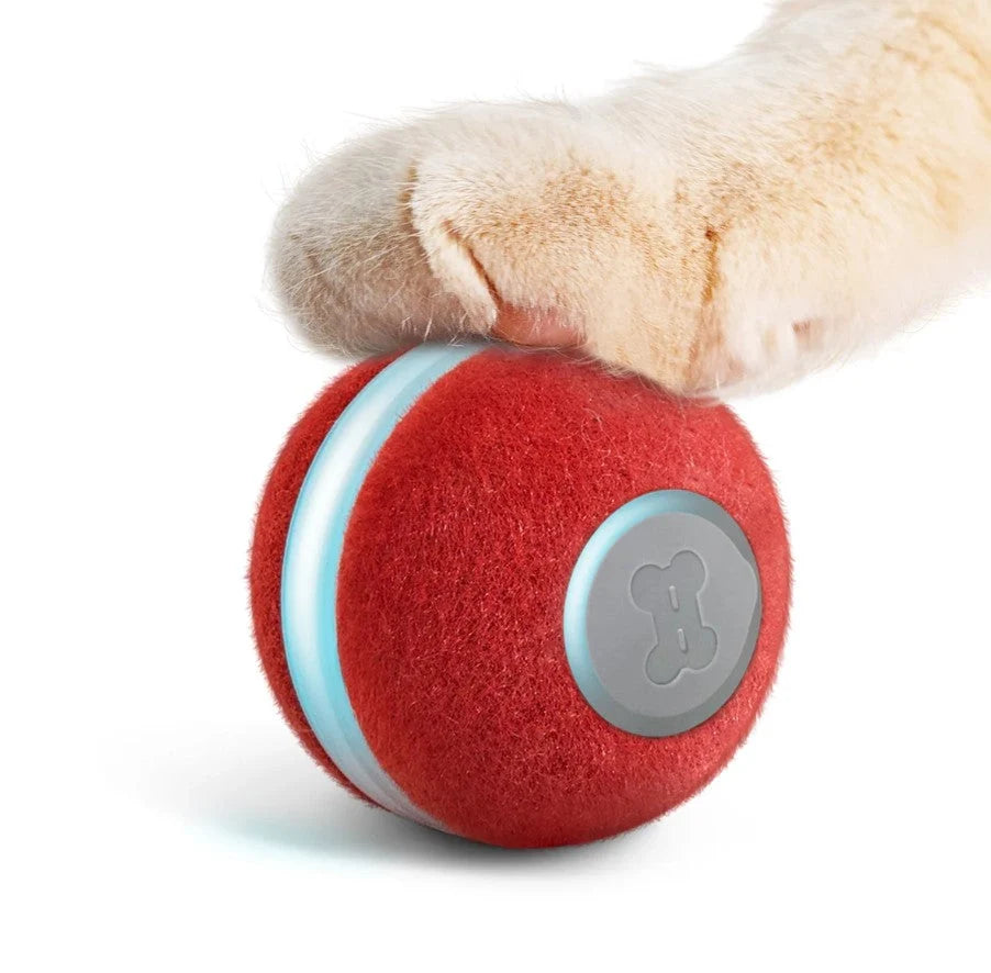 Automatic Rolling Cat Toy USB Rechargeable Durable Synthetic Fiber