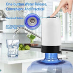 Automatic Water Dispenser Bottle-Mounted One-Touch USB Rechargeable