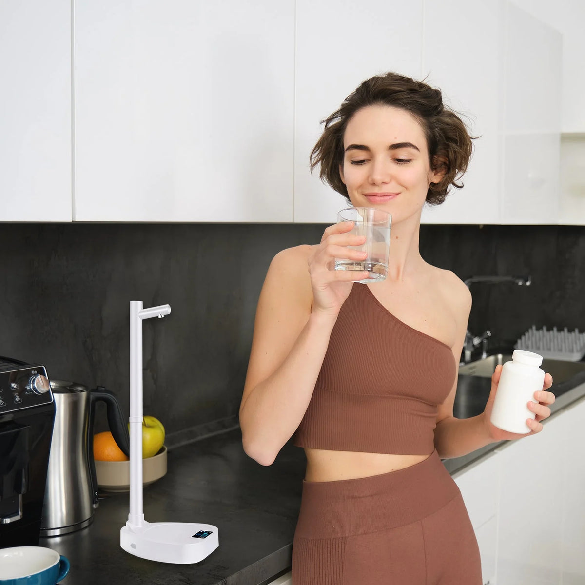 Automatic Water Dispenser Hands-Free Rechargeable 8 Adjustable Levels