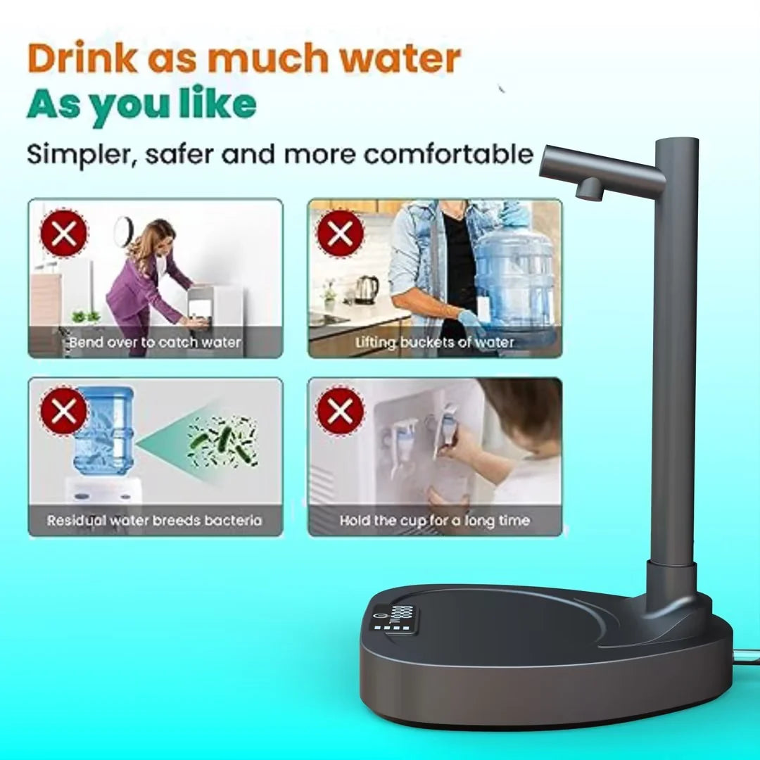 Automatic Water Dispenser Hands-Free Rechargeable 8 Adjustable Levels