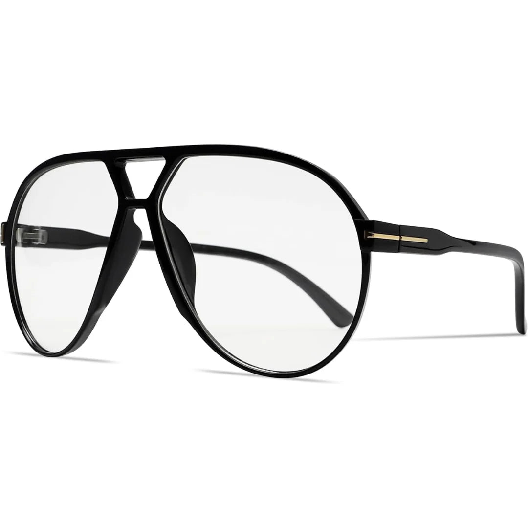 Aviator Sunglasses Oversized Square Lenses UV400 Lightweight