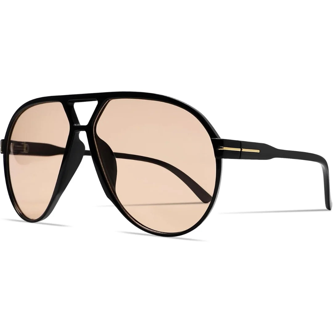 Aviator Sunglasses Oversized Square Lenses UV400 Lightweight