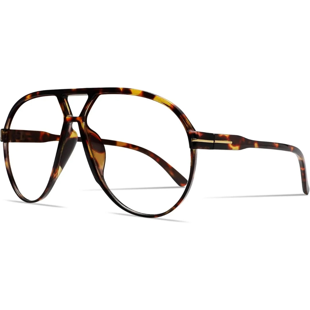 Aviator Sunglasses Oversized Square Lenses UV400 Lightweight