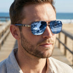Aviator Sunglasses Polarized UV400 Lightweight Metal Frame