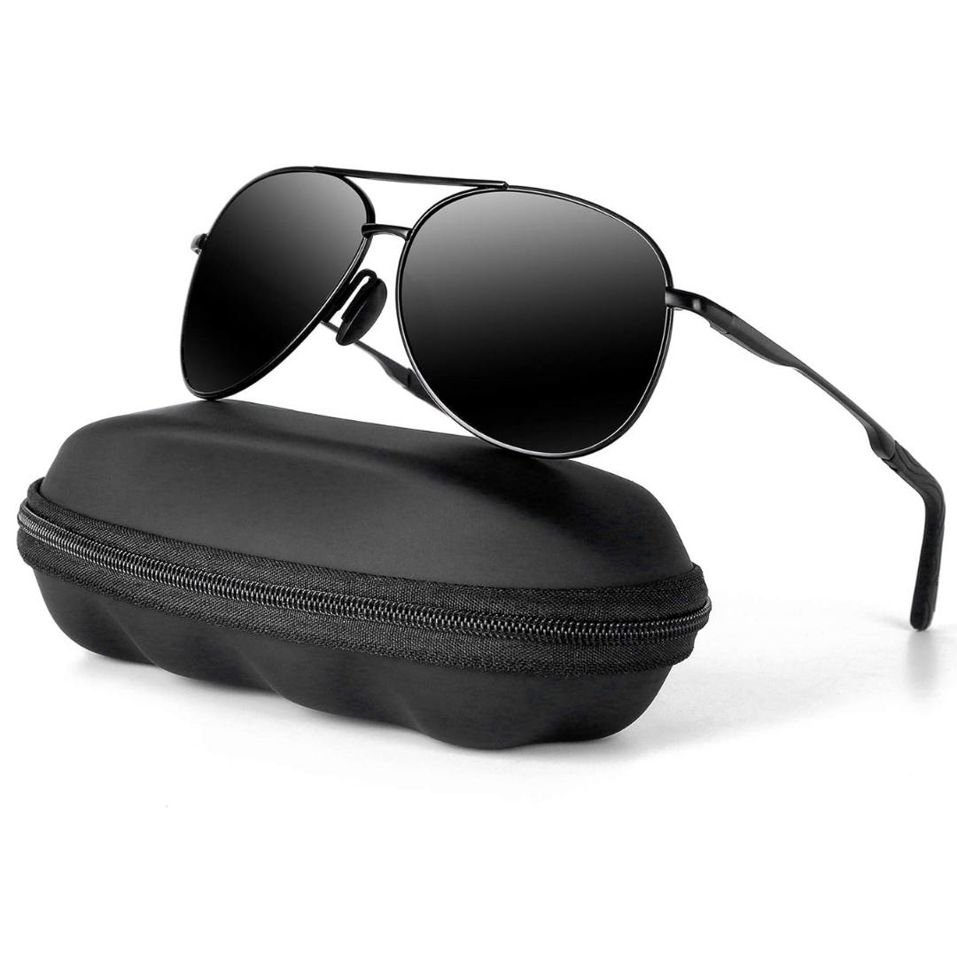 Aviator Sunglasses Polarized UV400 Lightweight Metal Frame