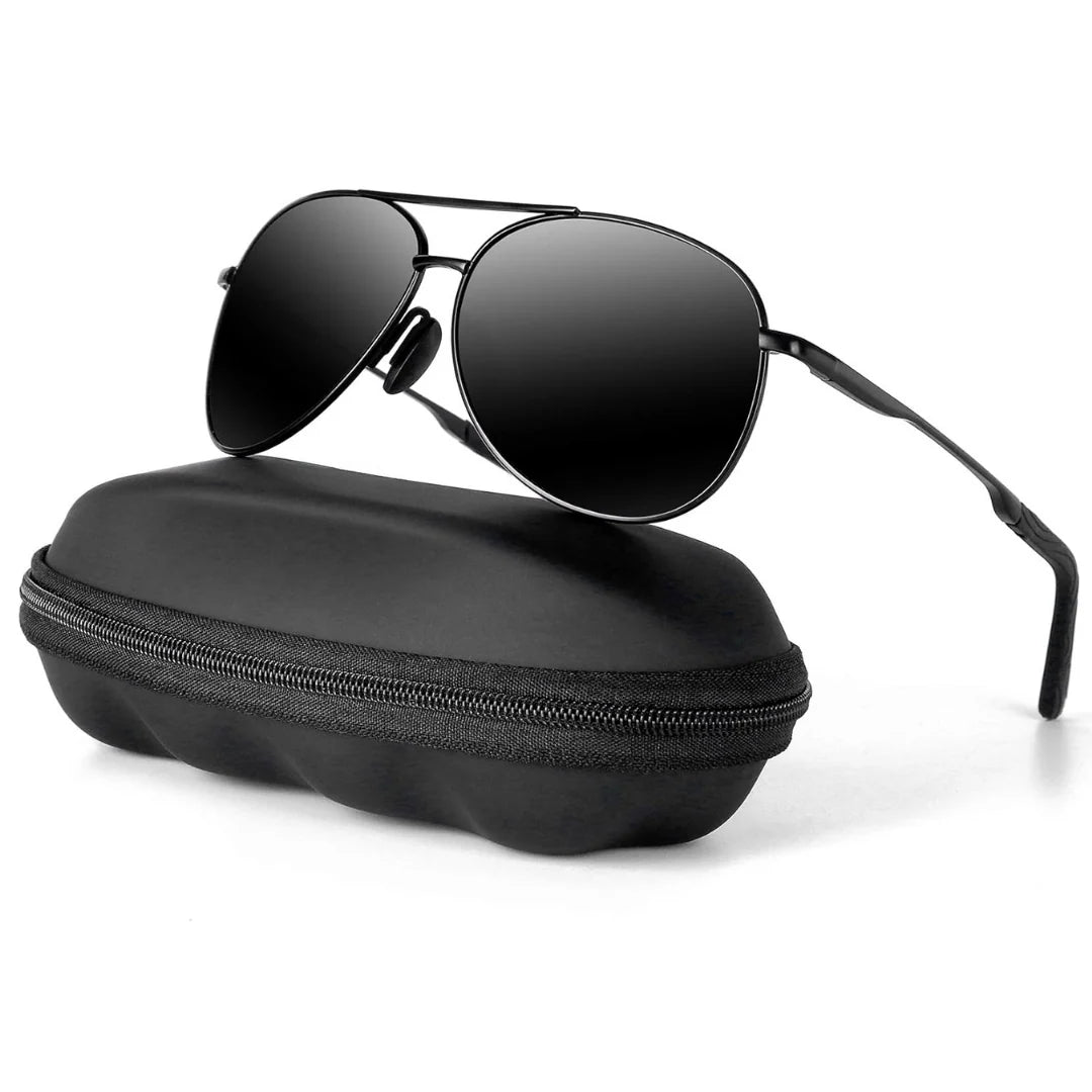 Aviator Sunglasses Polarized UV400 Lightweight Metal Frame