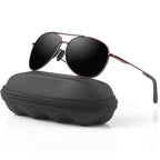 Aviator Sunglasses Polarized UV400 Lightweight Metal Frame