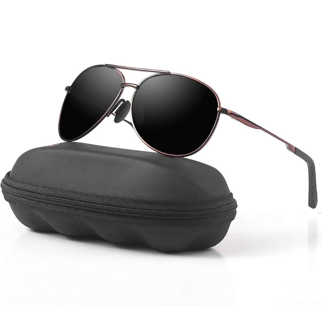 Aviator Sunglasses Polarized UV400 Lightweight Metal Frame