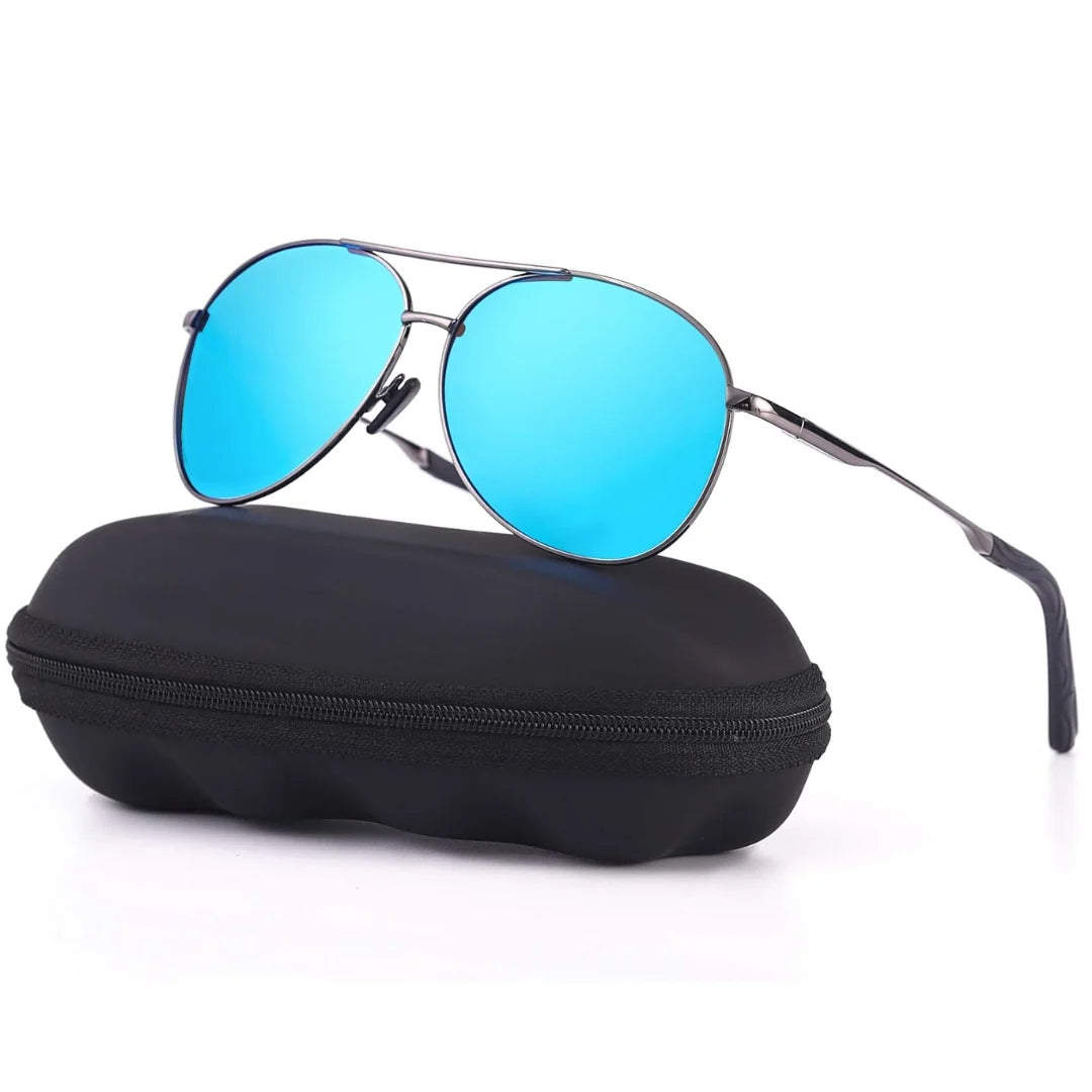 Aviator Sunglasses Polarized UV400 Lightweight Metal Frame