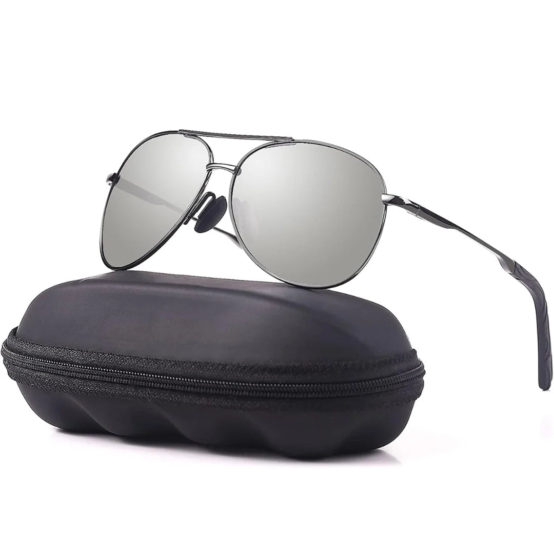 Aviator Sunglasses Polarized UV400 Lightweight Metal Frame