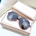 Aviator Sunglasses UV400 Gradient Resin Ultralight Alloy Frame