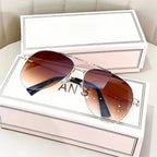 Aviator Sunglasses UV400 Gradient Resin Ultralight Alloy Frame