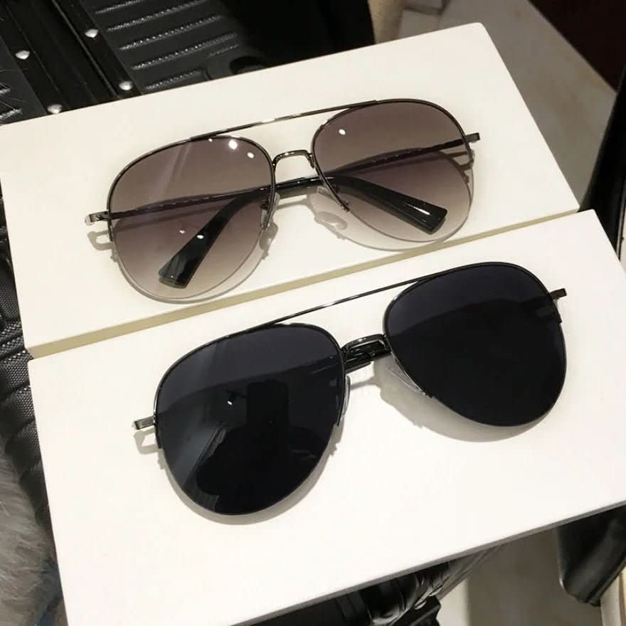 Aviator Sunglasses UV400 Gradient Resin Ultralight Alloy Frame