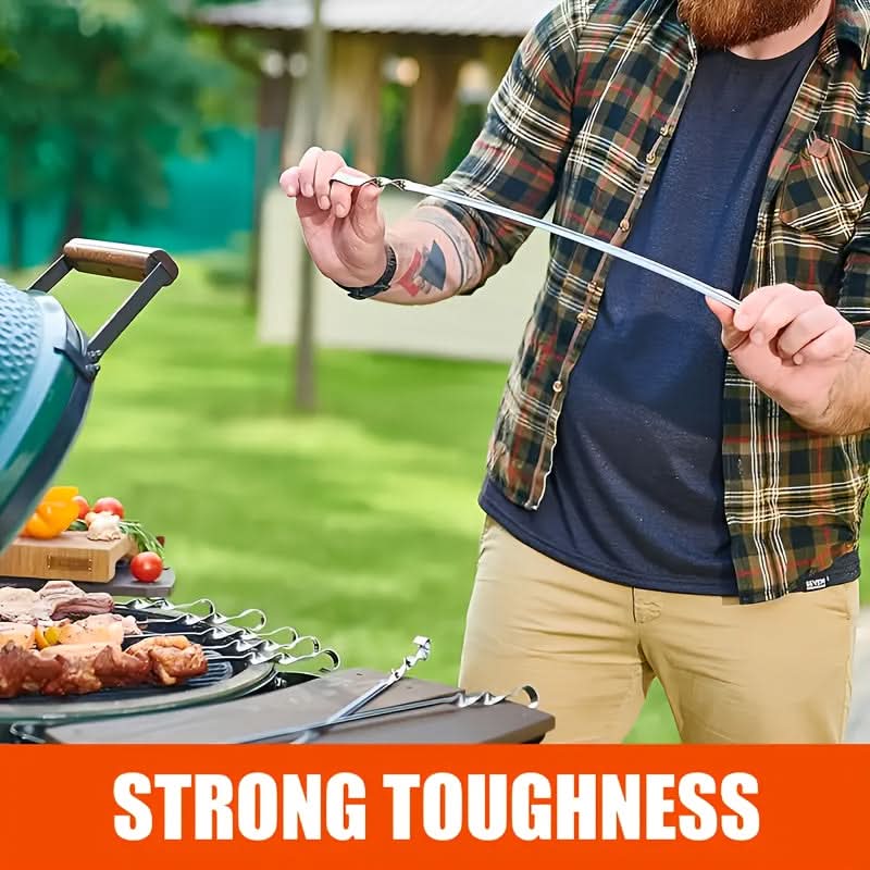 BBQ Skewer Set 6-Piece Extra-Long 23.6 Inch