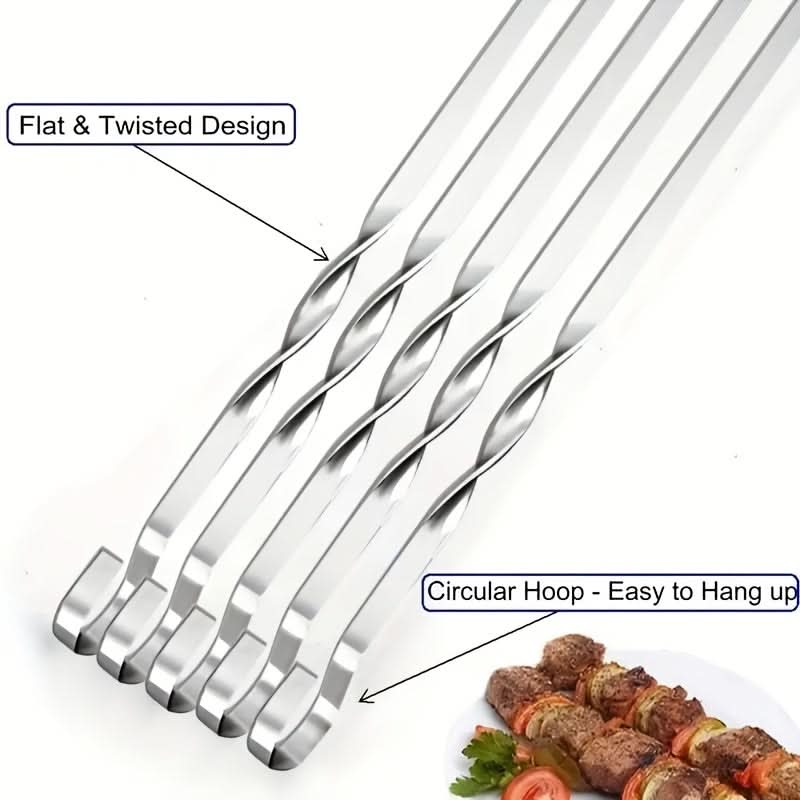 BBQ Skewer Set 6-Piece Extra-Long 23.6 Inch