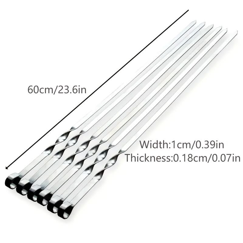 BBQ Skewer Set 6-Piece Extra-Long 23.6 Inch