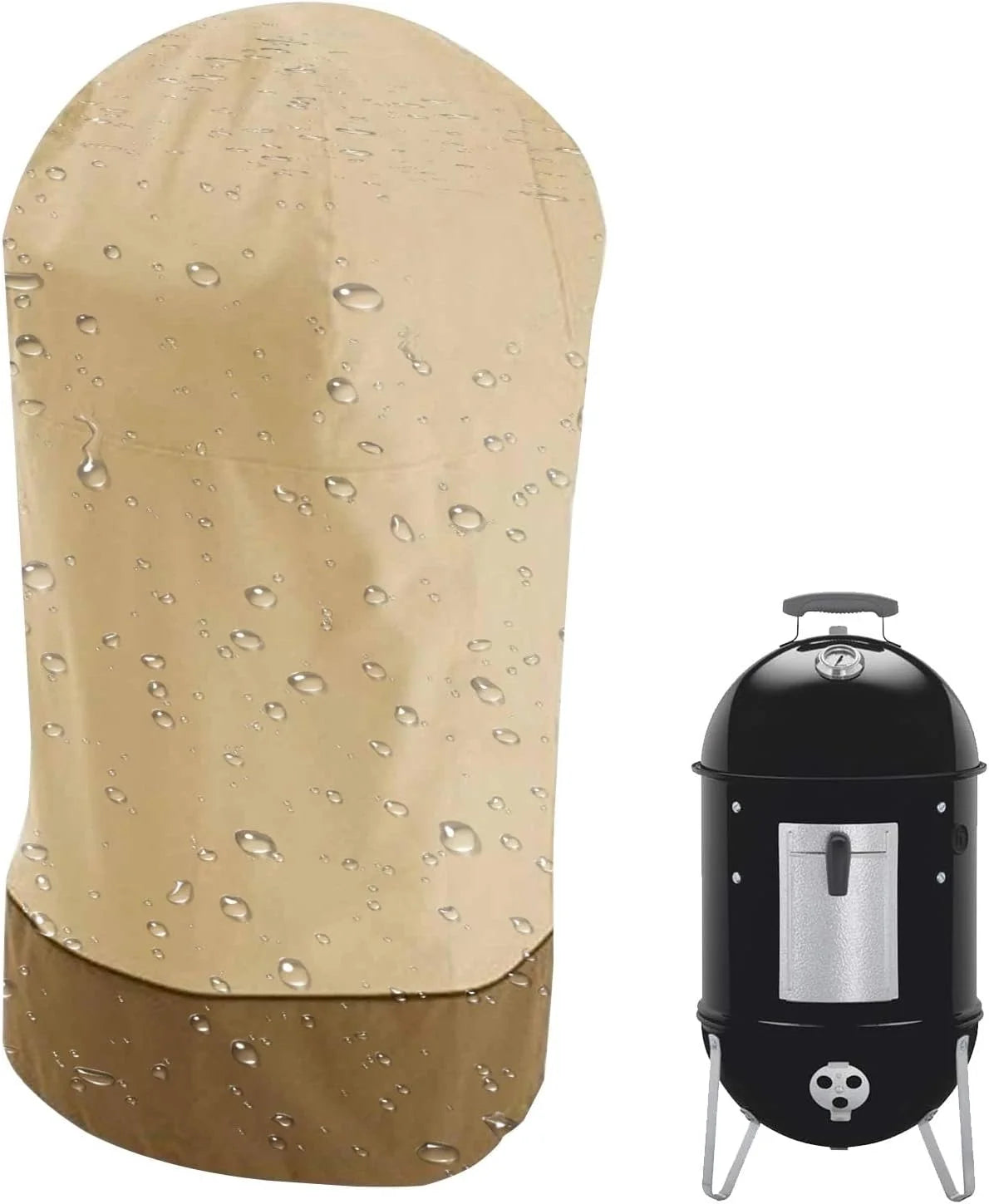 BBQ Smoker Cover 210D Oxford Waterproof & UV-Resistant