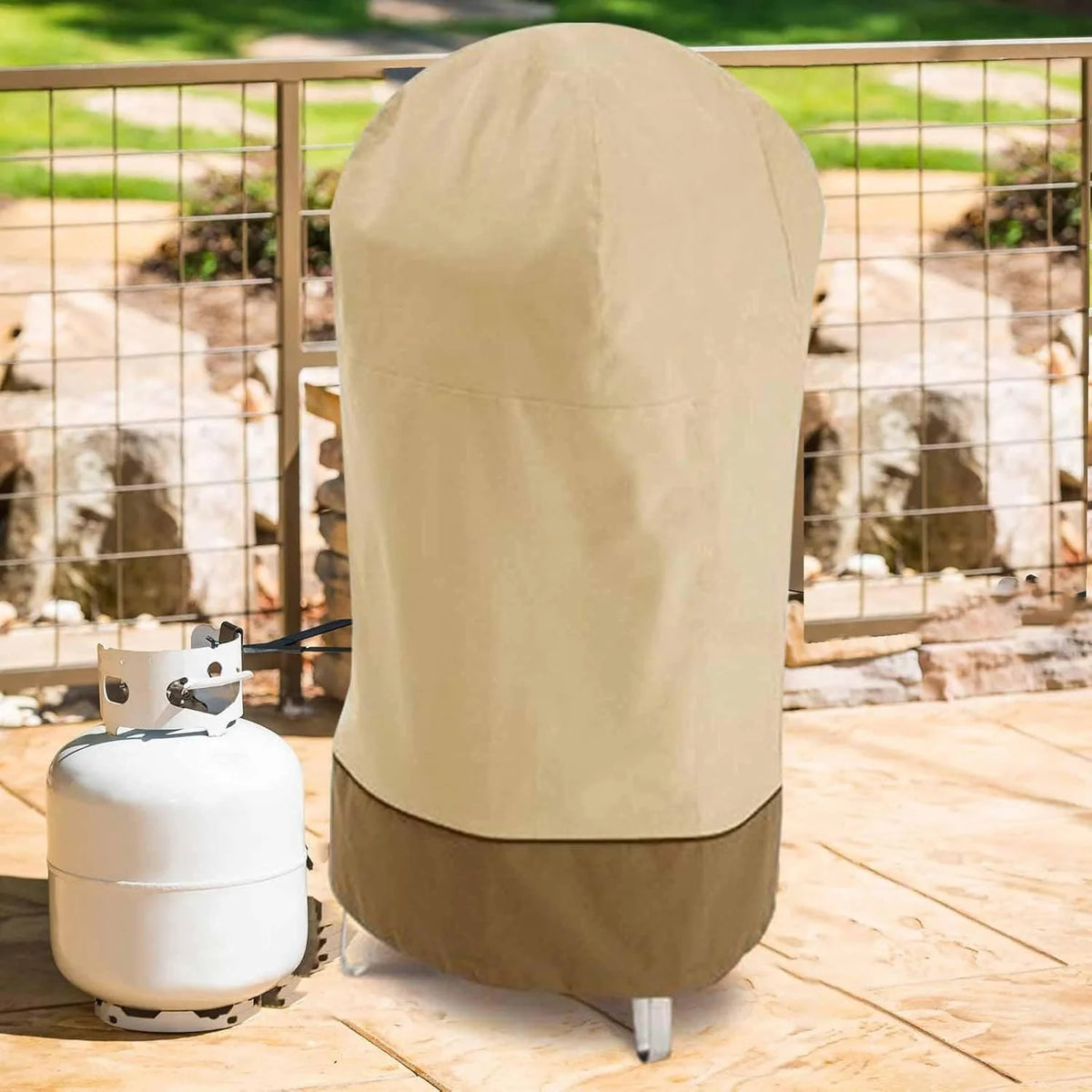 BBQ Smoker Cover 210D Oxford Waterproof & UV-Resistant