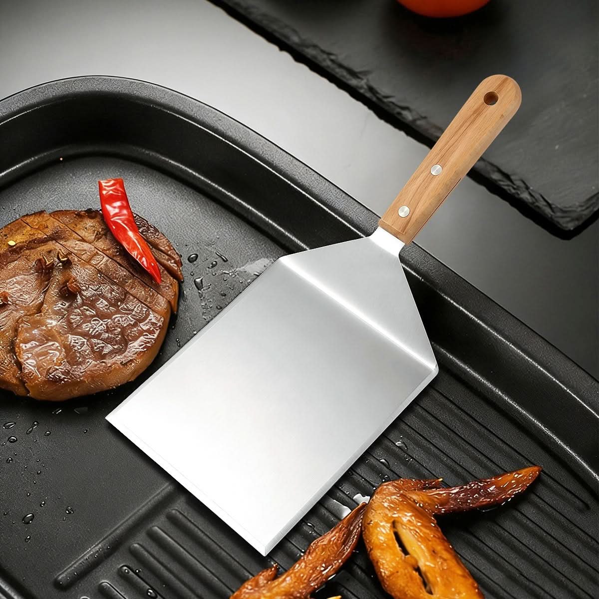 BBQ Spatula Stainless Steel Ergonomic Handle