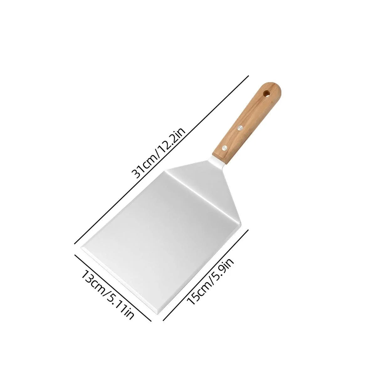 BBQ Spatula Stainless Steel Ergonomic Handle