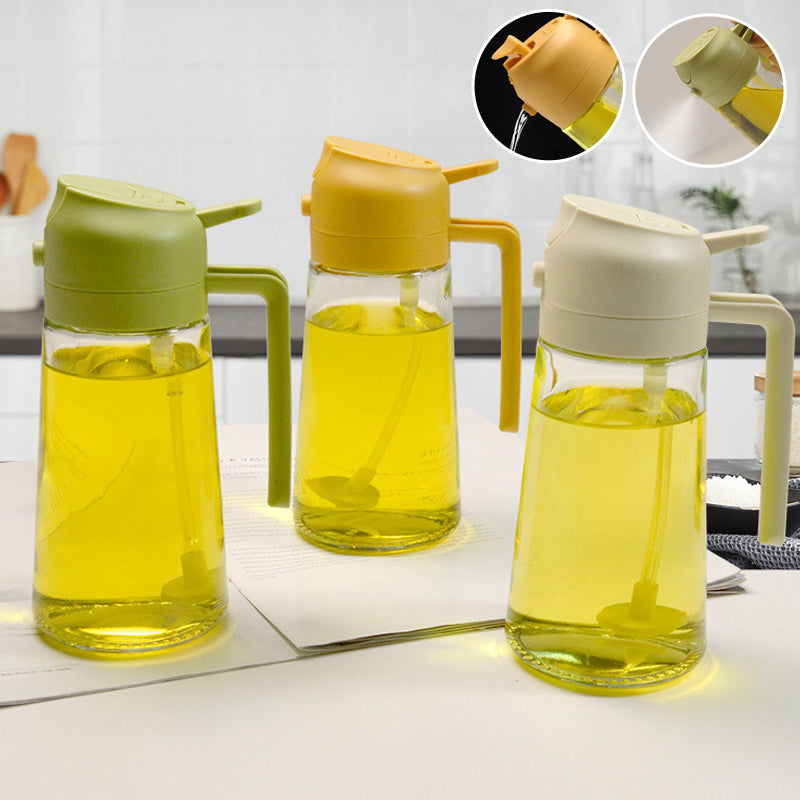 BPA-Free Glass Precision Oil Sprayer & Dispenser (470 ml)