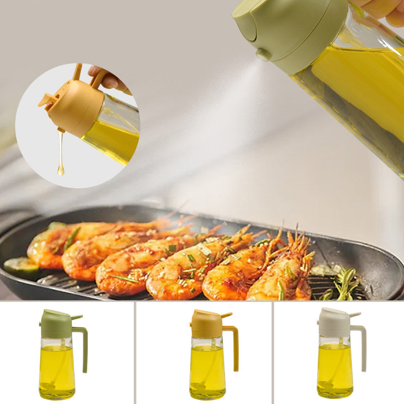 BPA-Free Glass Precision Oil Sprayer & Dispenser (470 ml)