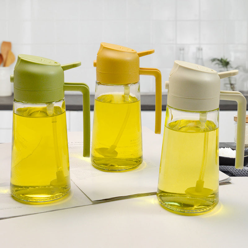 BPA-Free Glass Precision Oil Sprayer & Dispenser (470 ml)