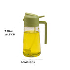 BPA-Free Glass Precision Oil Sprayer & Dispenser (470 ml)