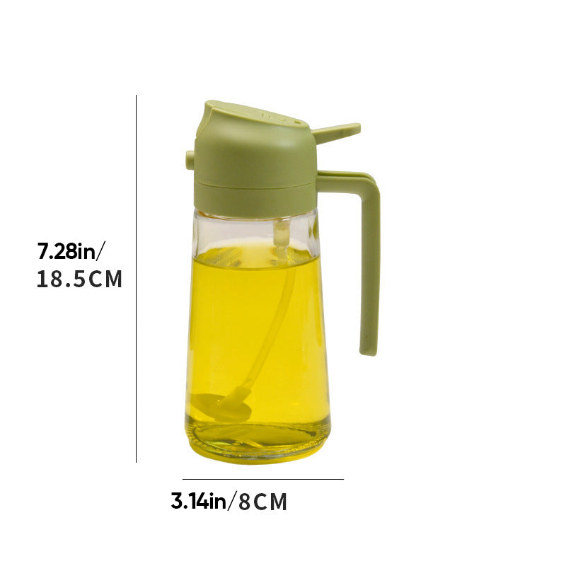 BPA-Free Glass Precision Oil Sprayer & Dispenser (470 ml)
