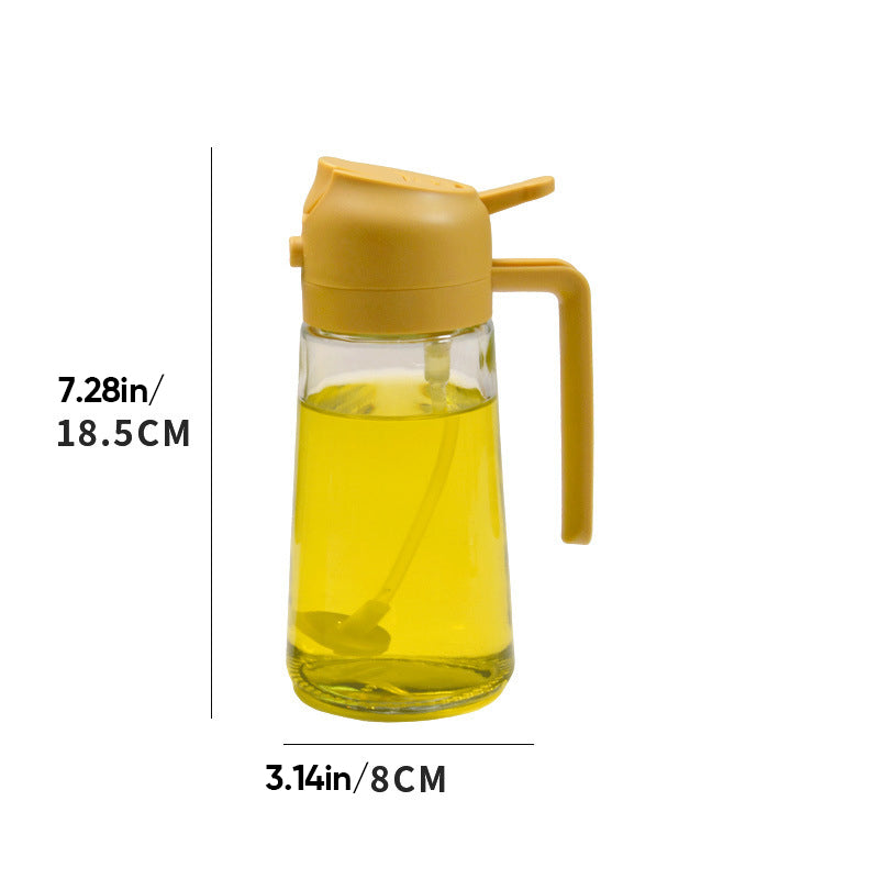 BPA-Free Glass Precision Oil Sprayer & Dispenser (470 ml)