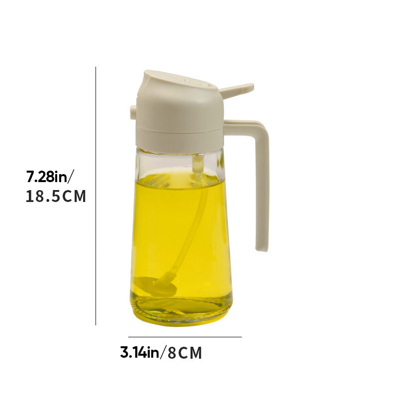 BPA-Free Glass Precision Oil Sprayer & Dispenser (470 ml)
