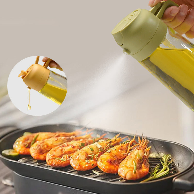 BPA-Free Glass Precision Oil Sprayer & Dispenser (470 ml)