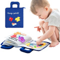 Baby Activity Book Soft Cloth Sensory Crinkle Tabs