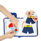 Baby Activity Book Soft Cloth Sensory Crinkle Tabs