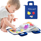 Baby Activity Book Soft Cloth Sensory Crinkle Tabs
