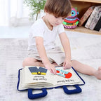 Baby Activity Book Soft Cloth Sensory Crinkle Tabs