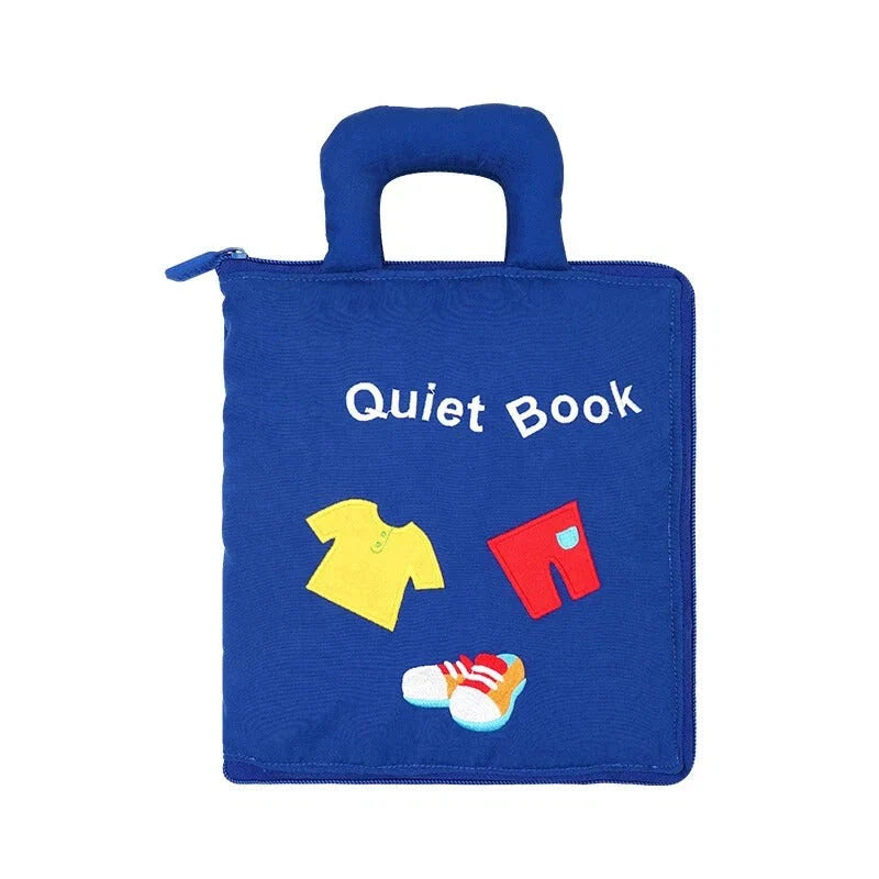 Baby Activity Book Soft Cloth Sensory Crinkle Tabs