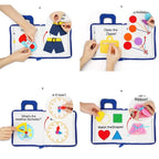 Baby Activity Book Soft Cloth Sensory Crinkle Tabs