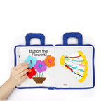 Baby Activity Book Soft Cloth Sensory Crinkle Tabs